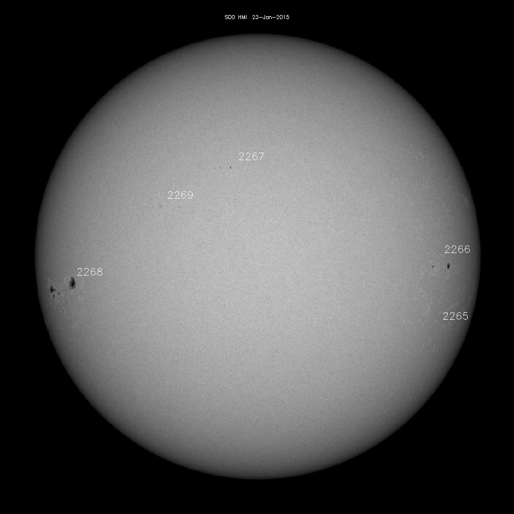 Sunspot regions