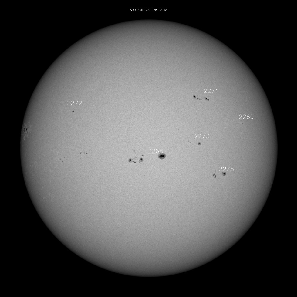 Sunspot regions