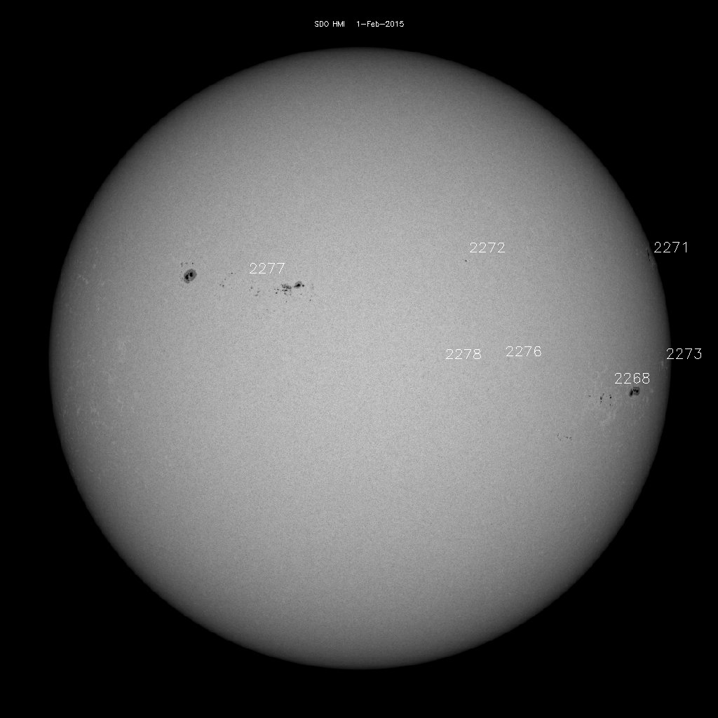 Sunspot regions