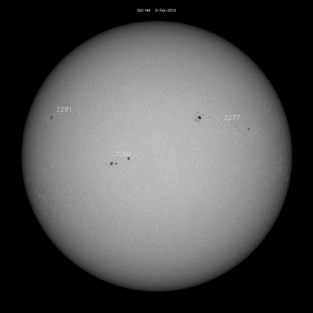 Sunspot regions