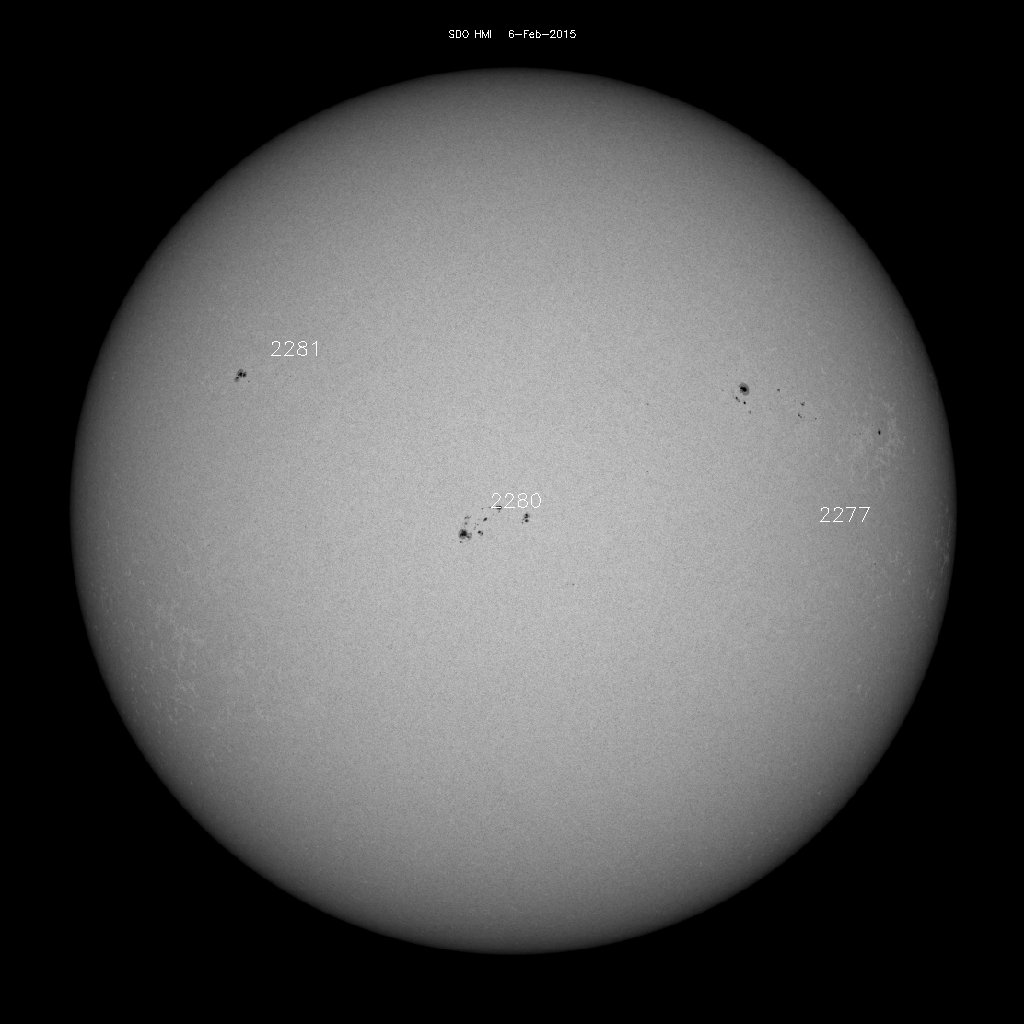 Sunspot regions