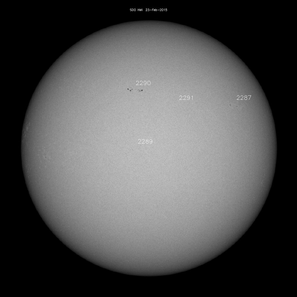 Sunspot regions