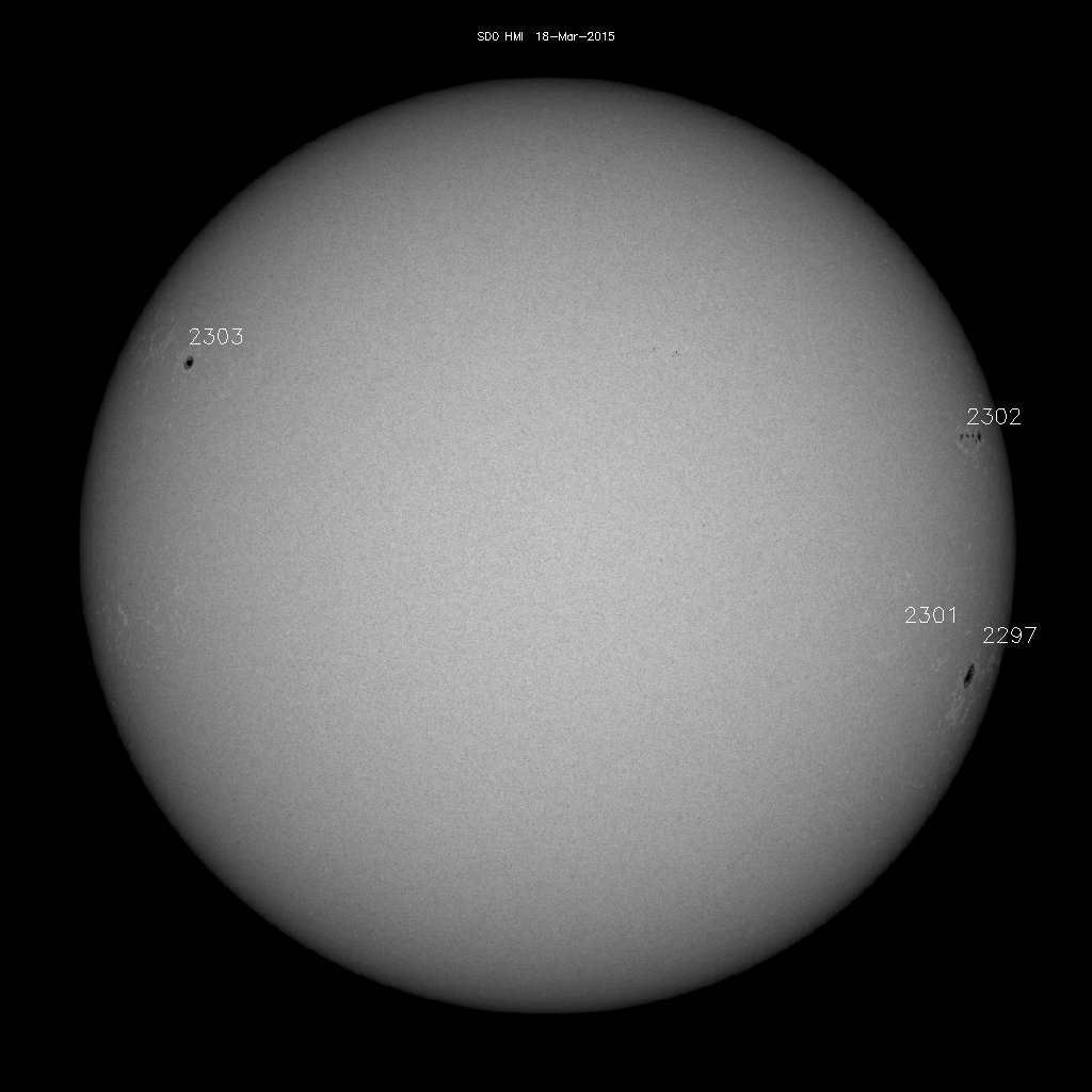 Sunspot regions