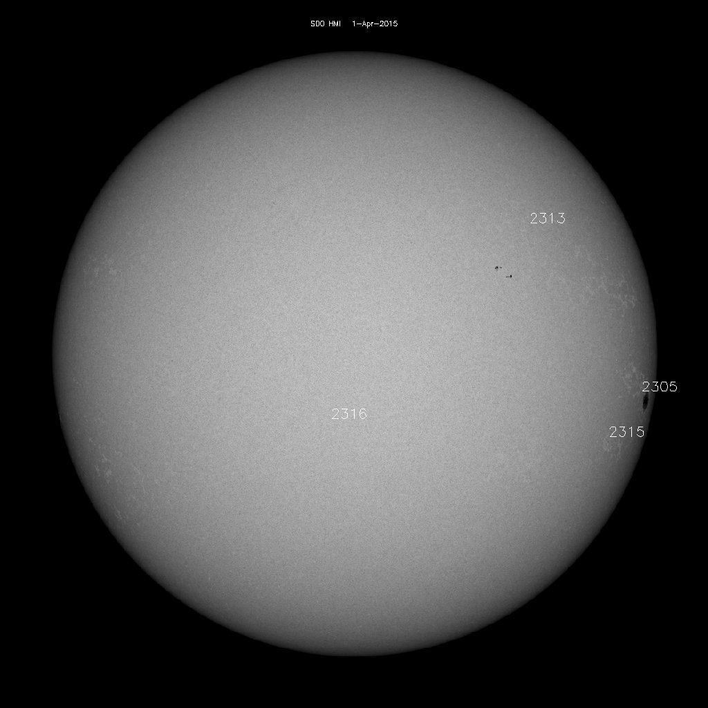 Sunspot regions