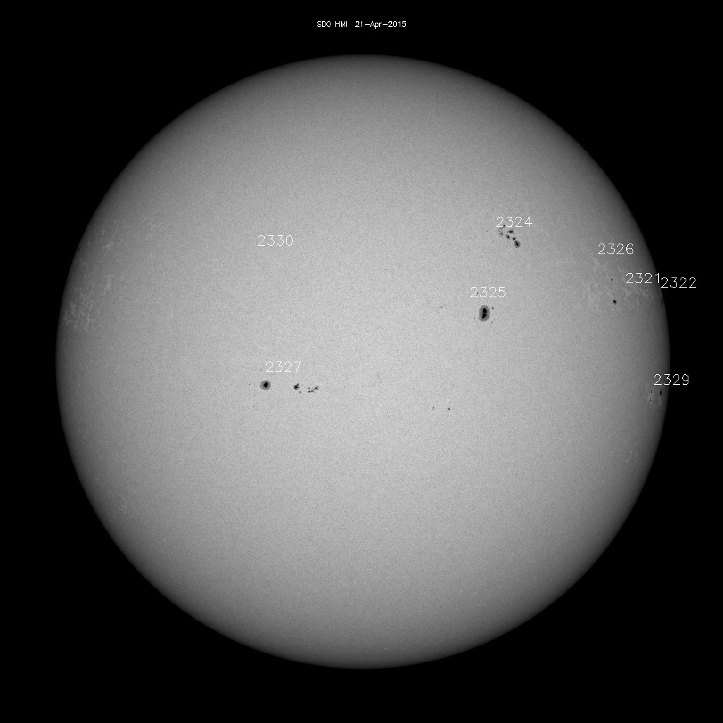 Sunspot regions