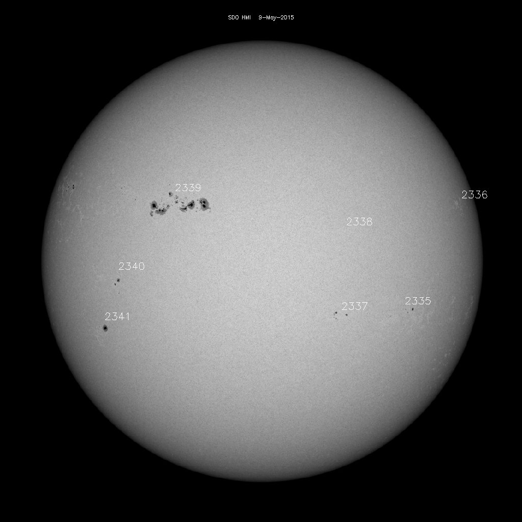 Sunspot regions