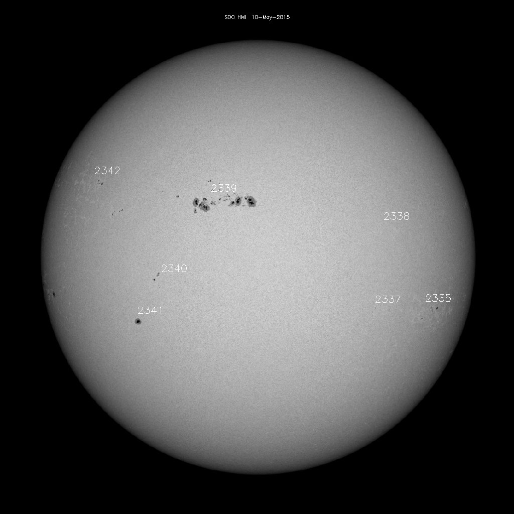 Sunspot regions