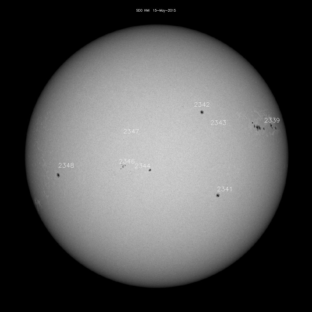 Sunspot regions