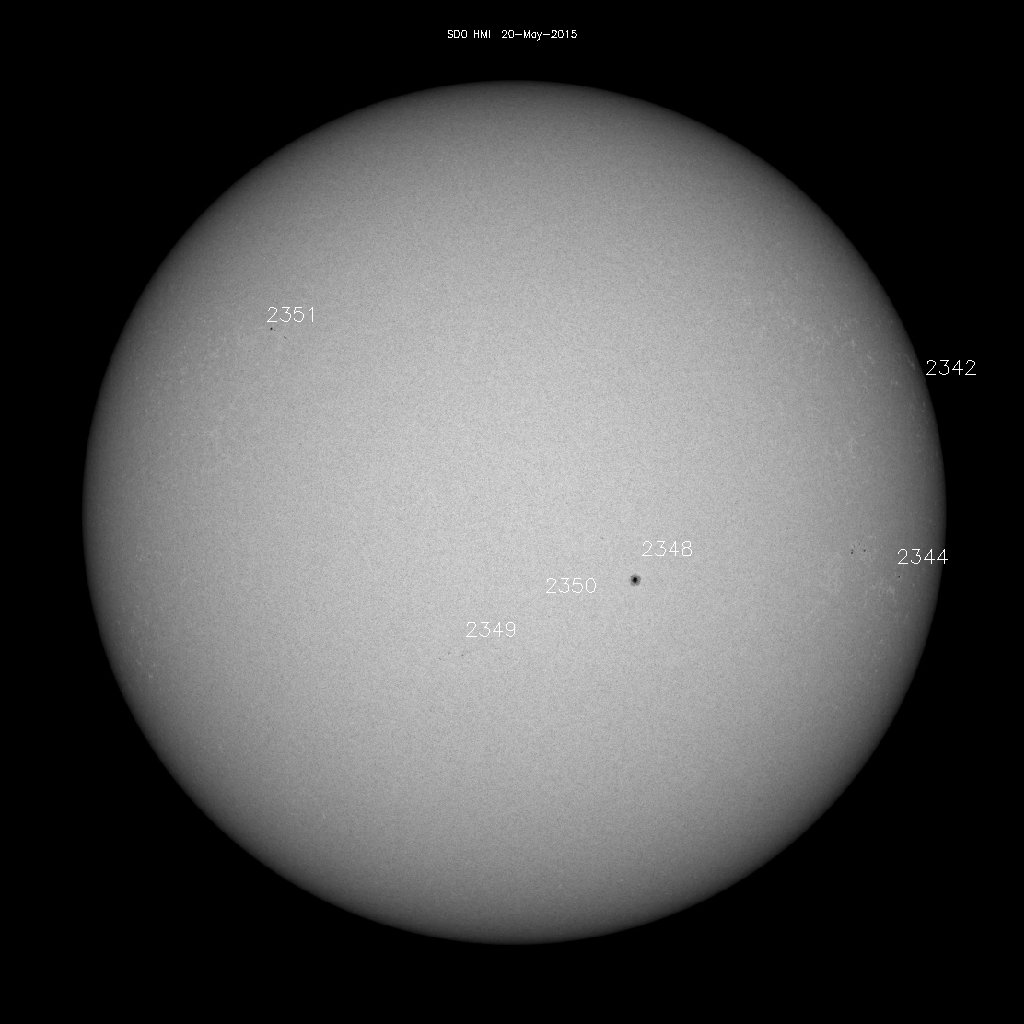 Sunspot regions