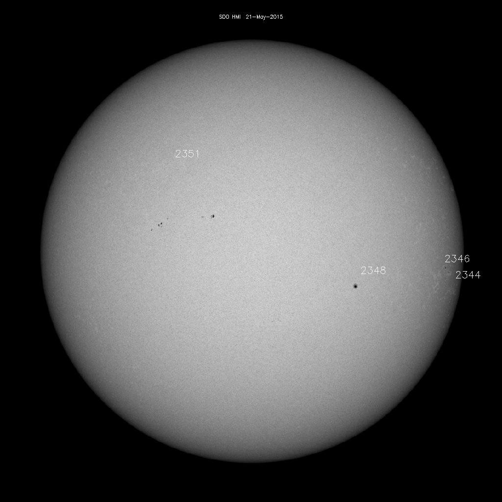 Sunspot regions