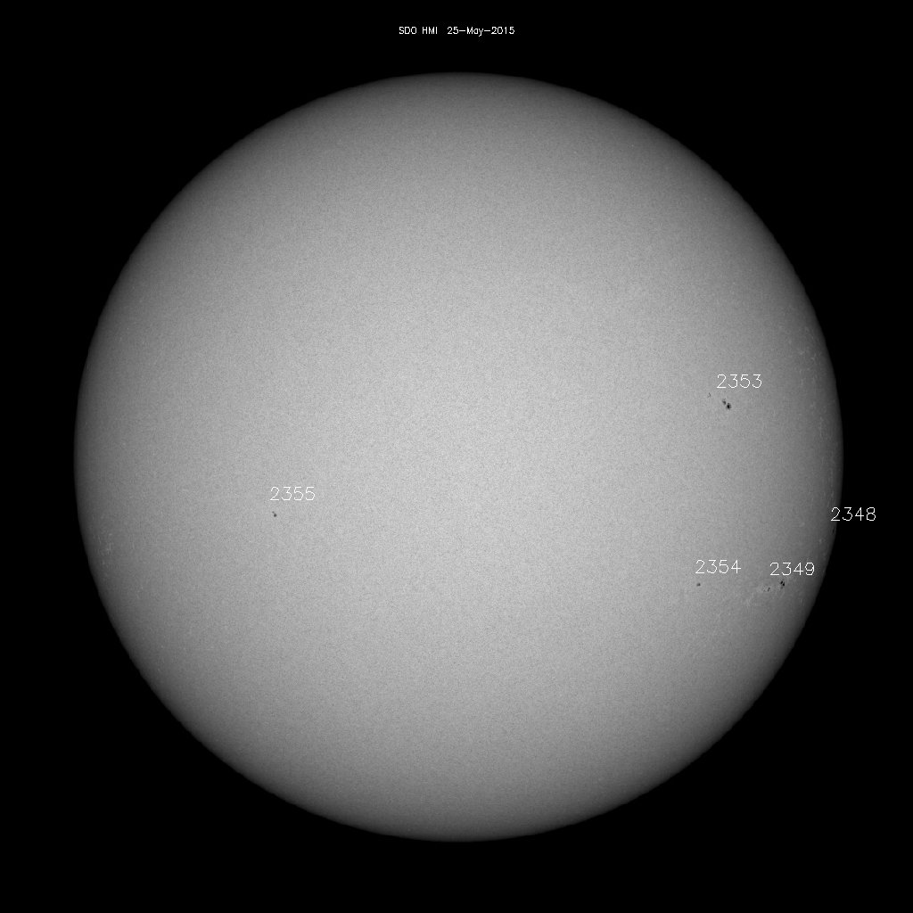 Sunspot regions