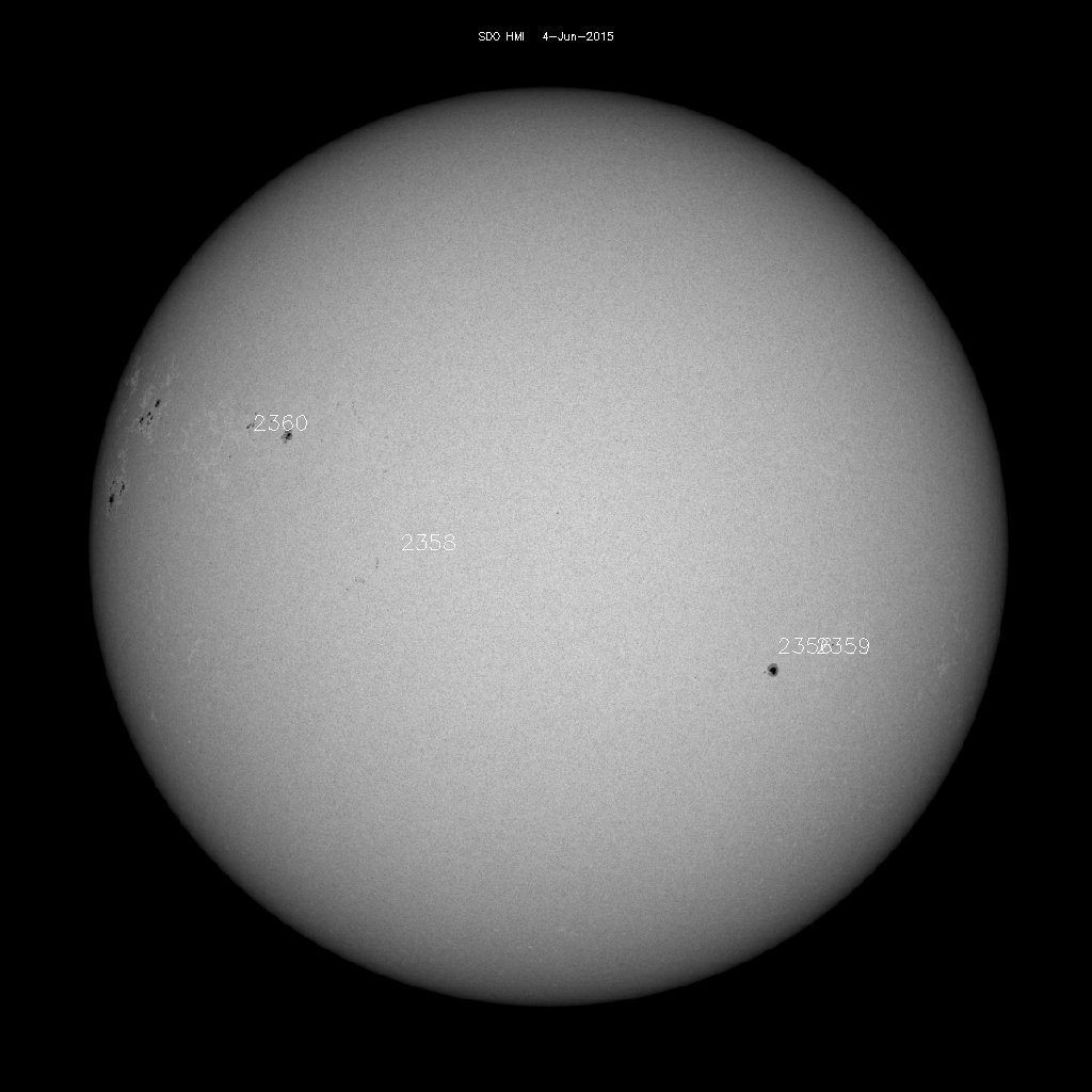 Sunspot regions