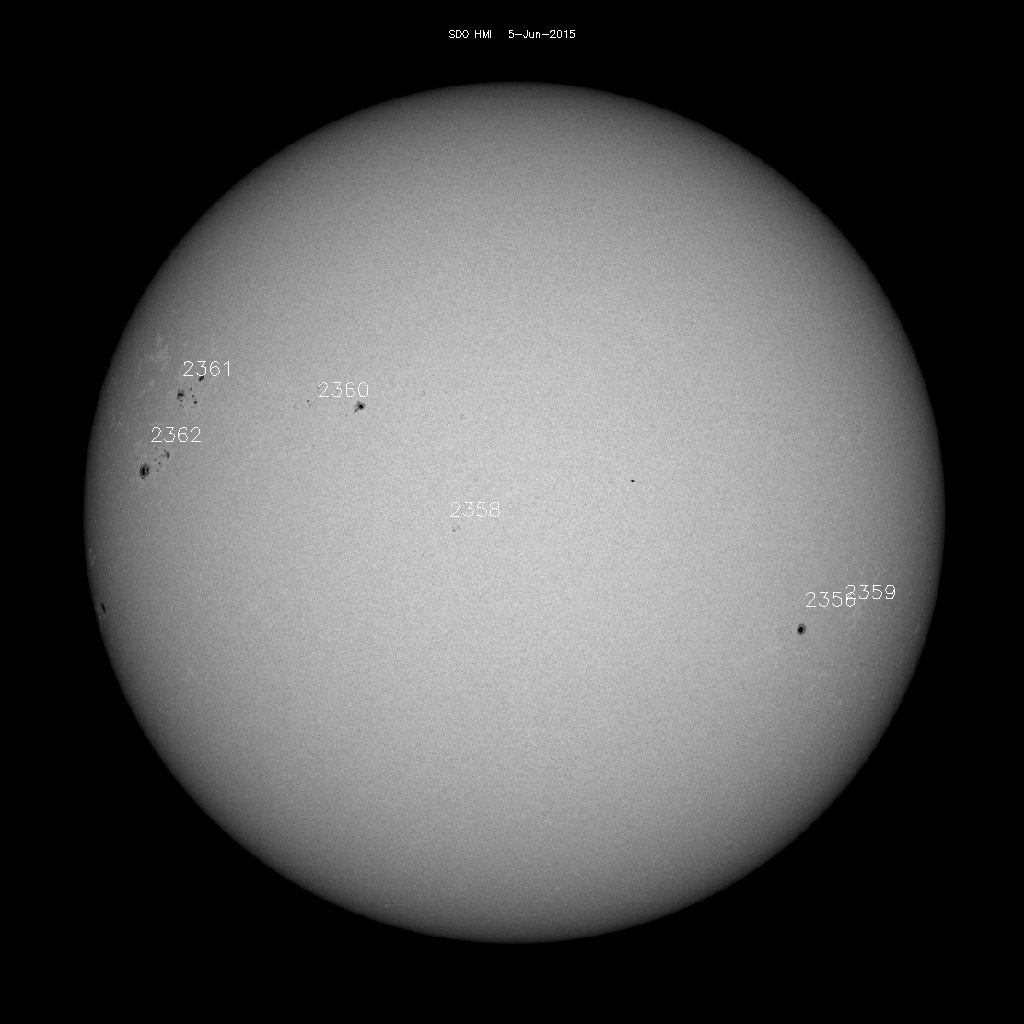 Sunspot regions