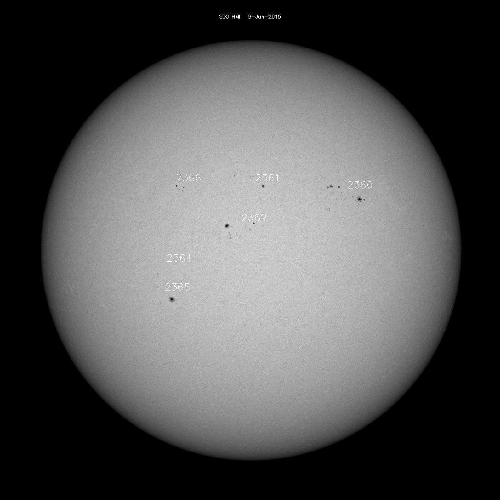 Sunspot regions