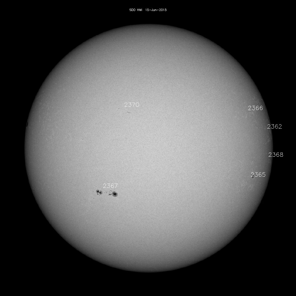 Sunspot regions