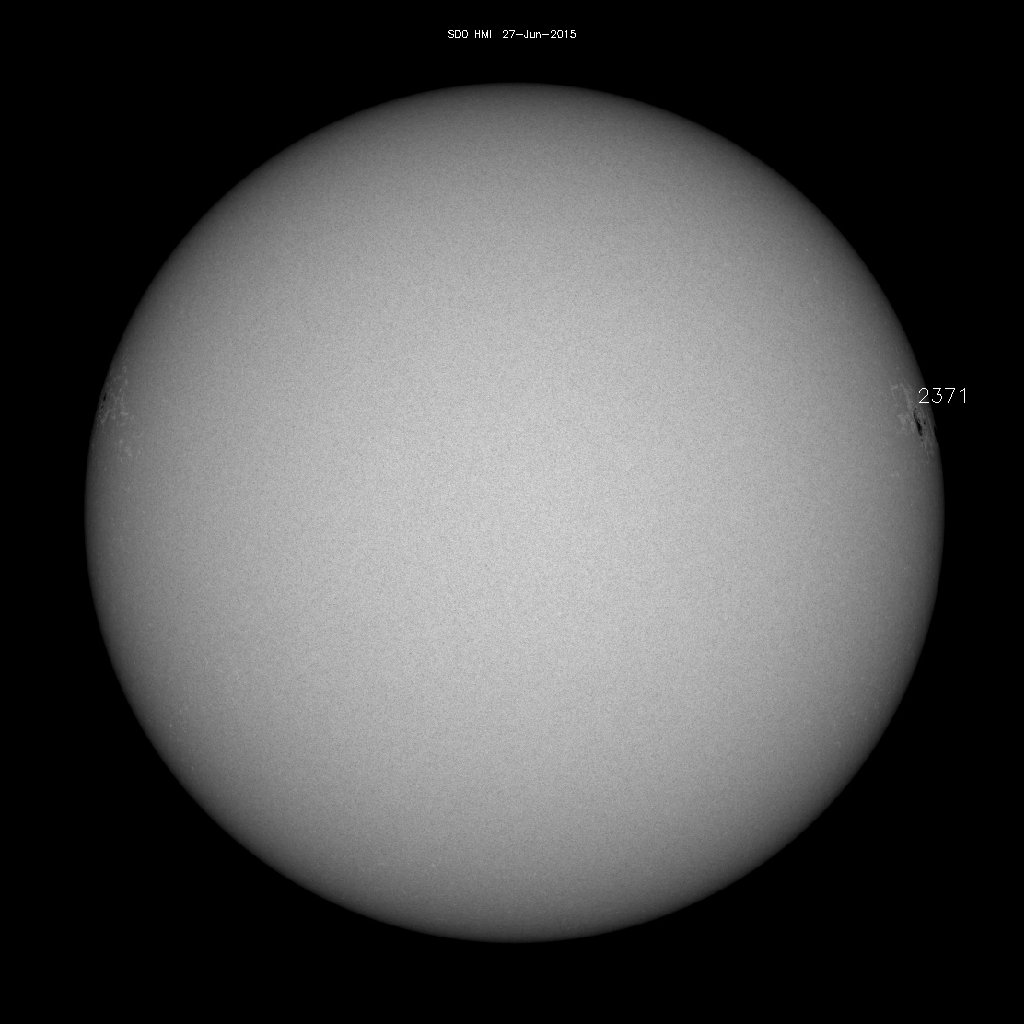 Sunspot regions