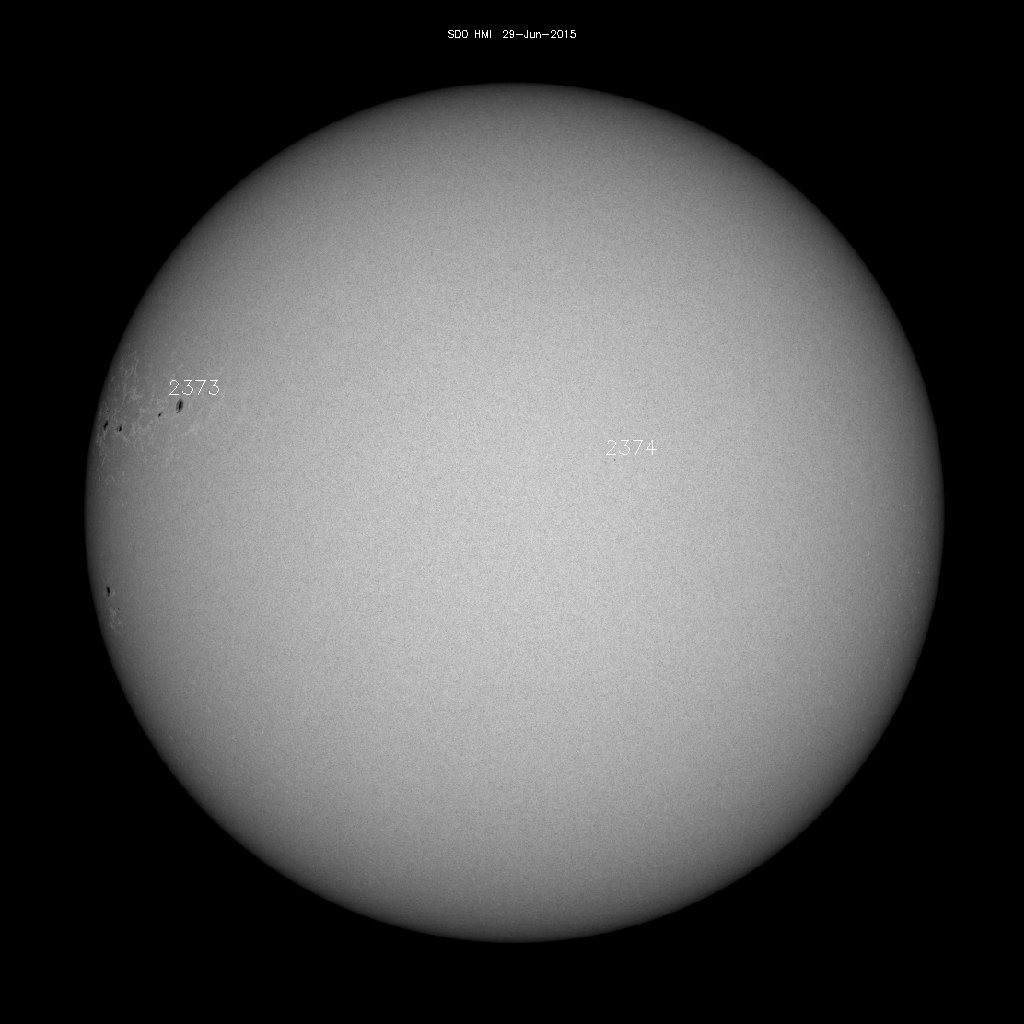 Sunspot regions