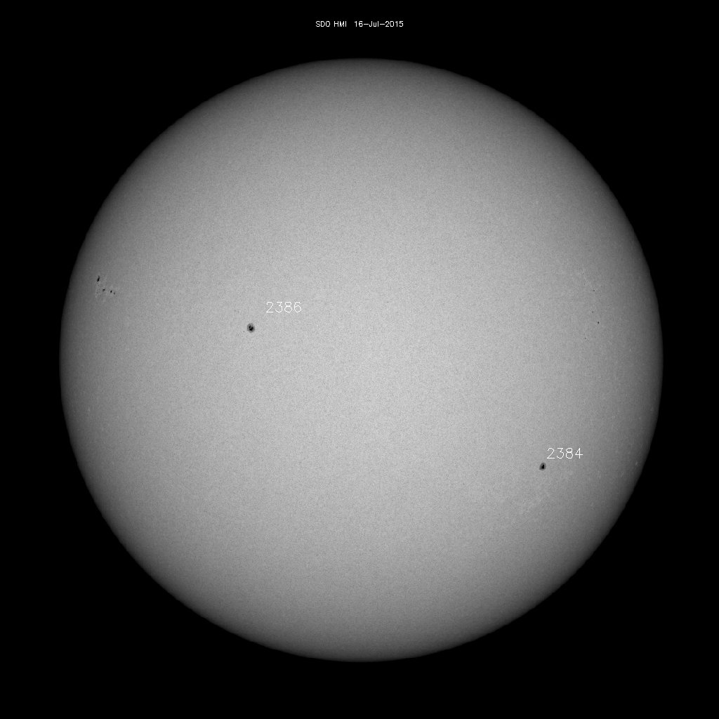 Sunspot regions