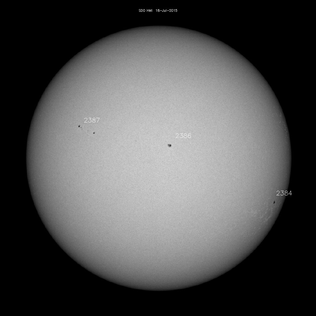 Sunspot regions