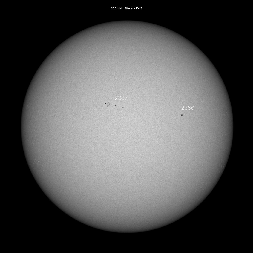 Sunspot regions