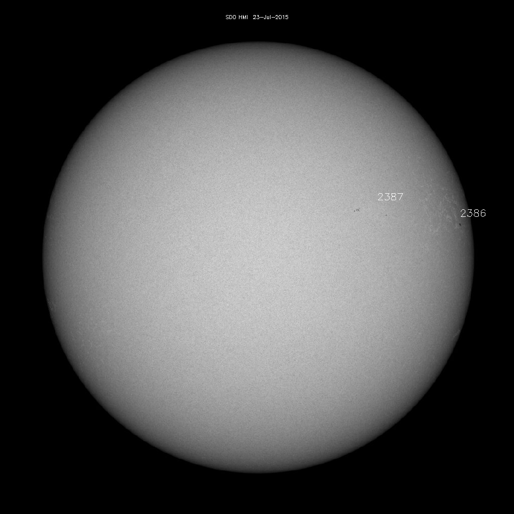 Sunspot regions