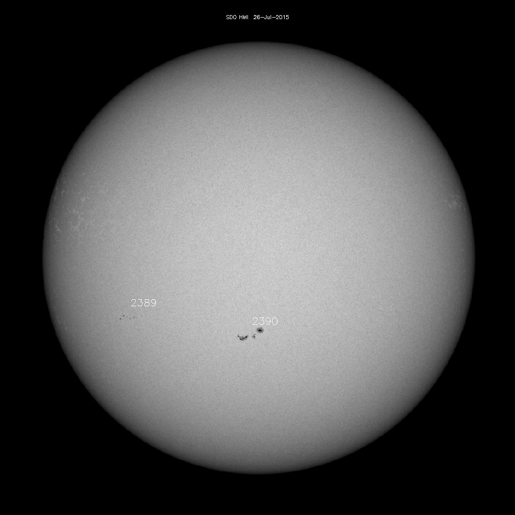 Sunspot regions