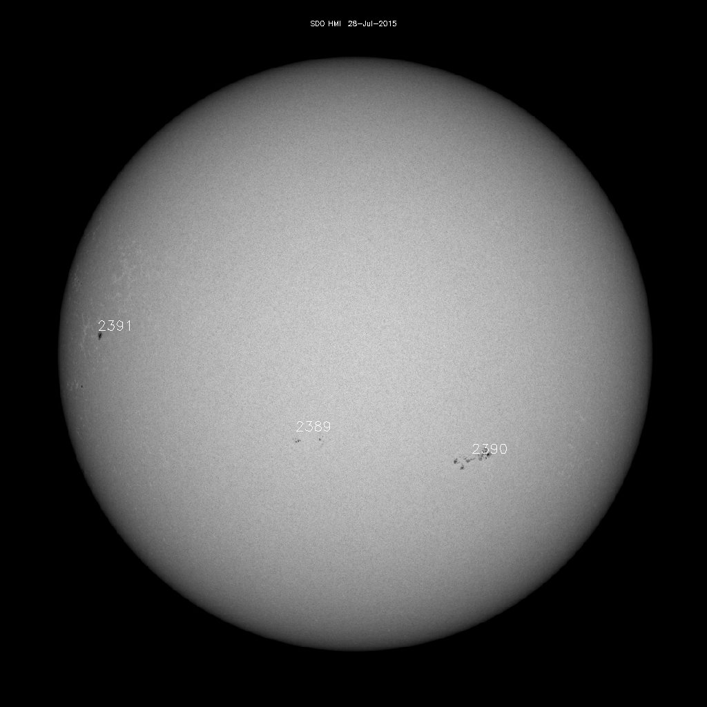 Sunspot regions