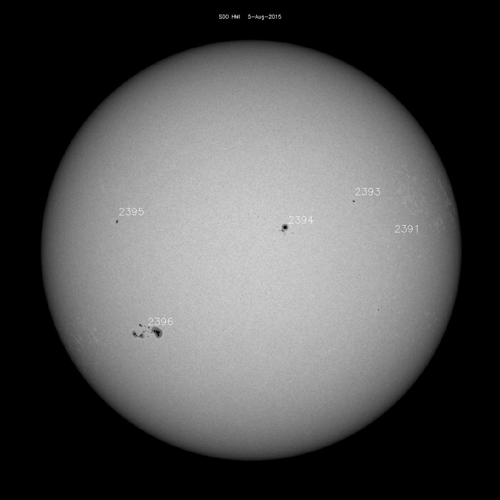 Sunspot regions