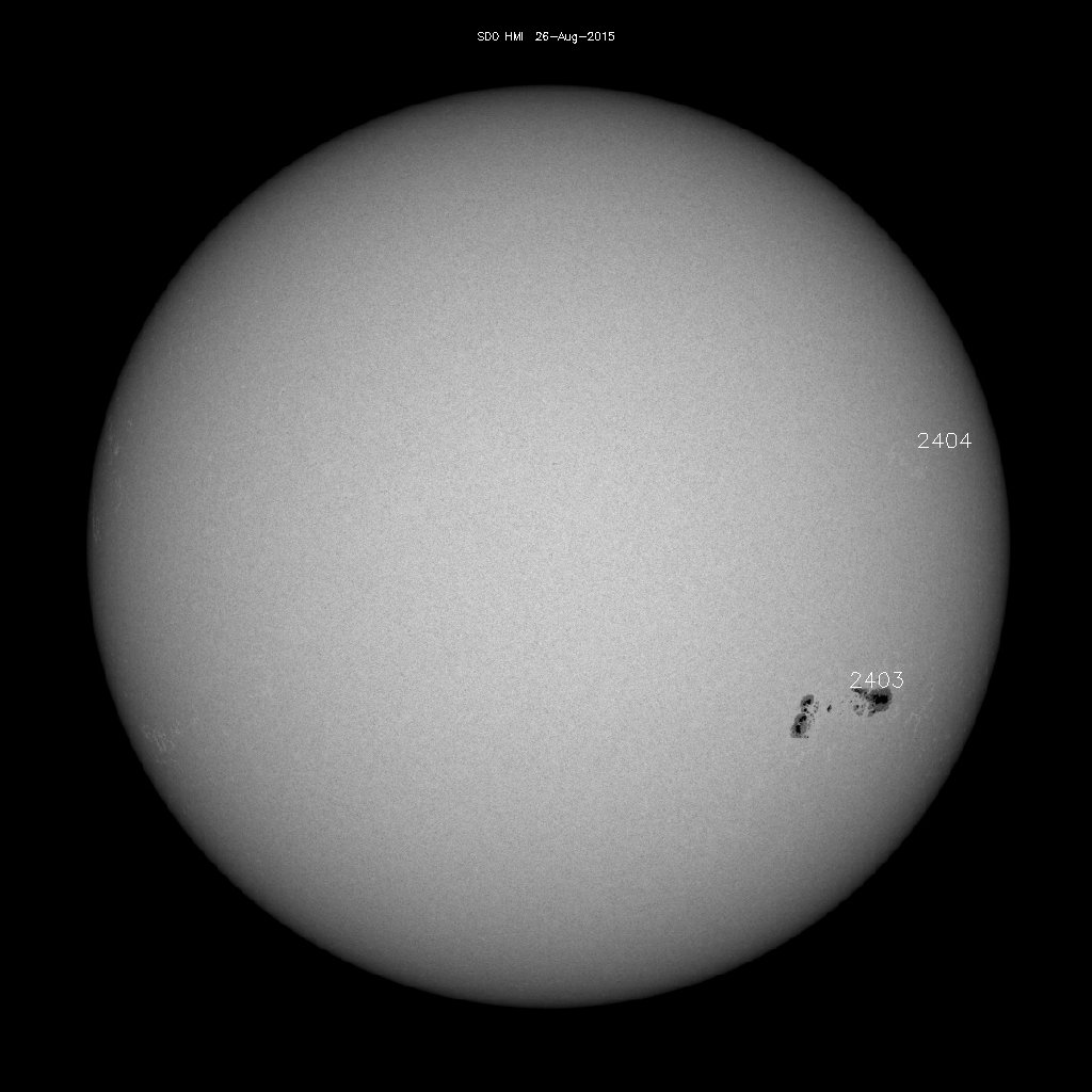 Sunspot regions