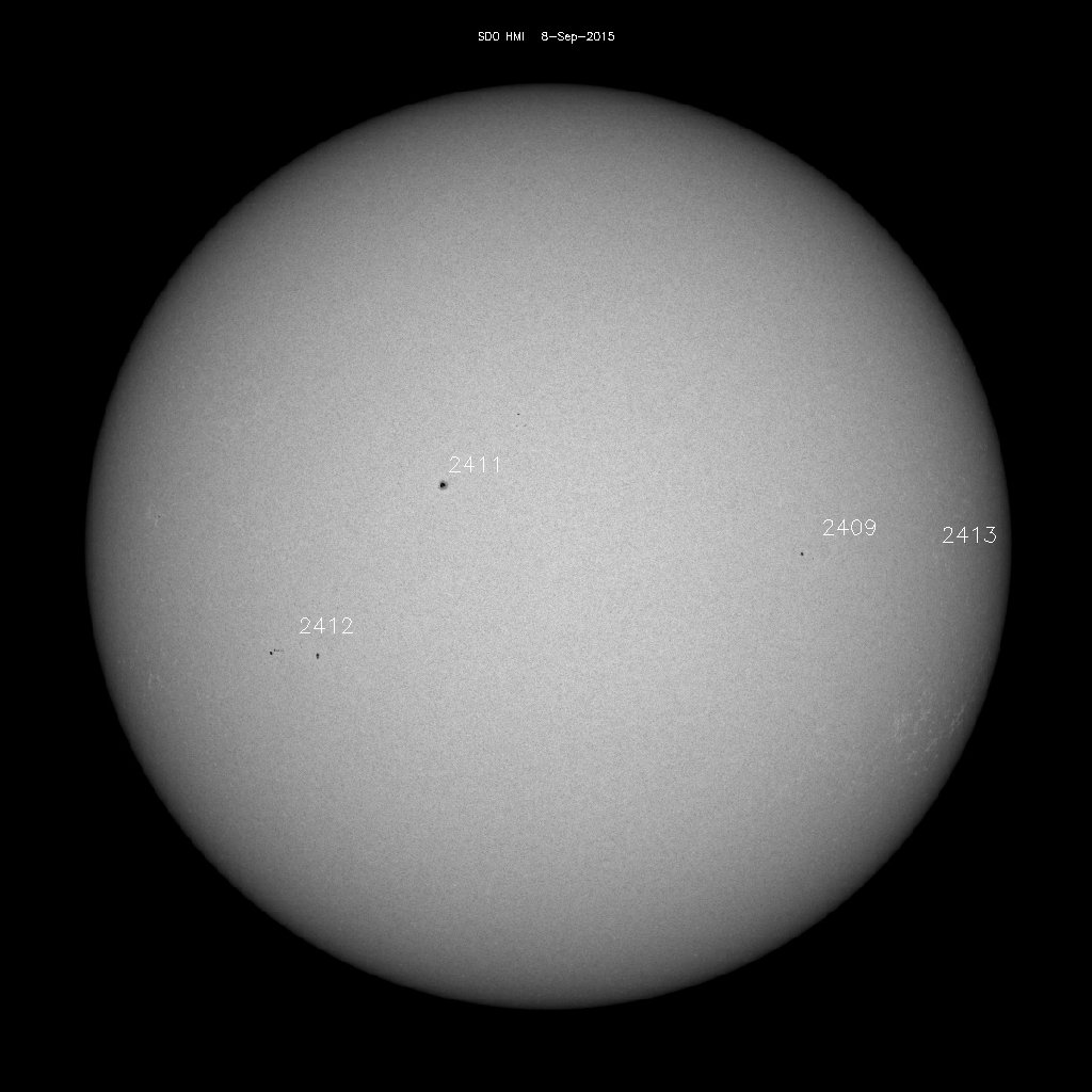 Sunspot regions