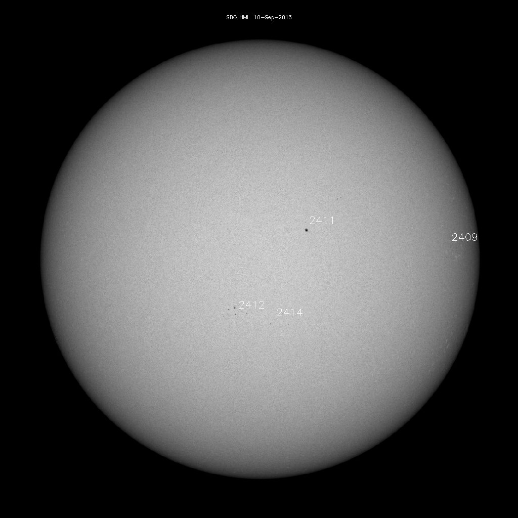 Sunspot regions