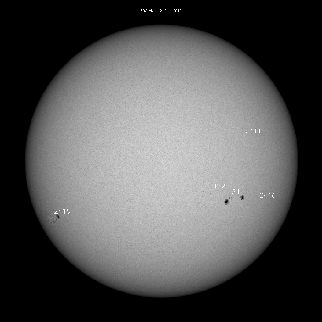 Sunspot regions