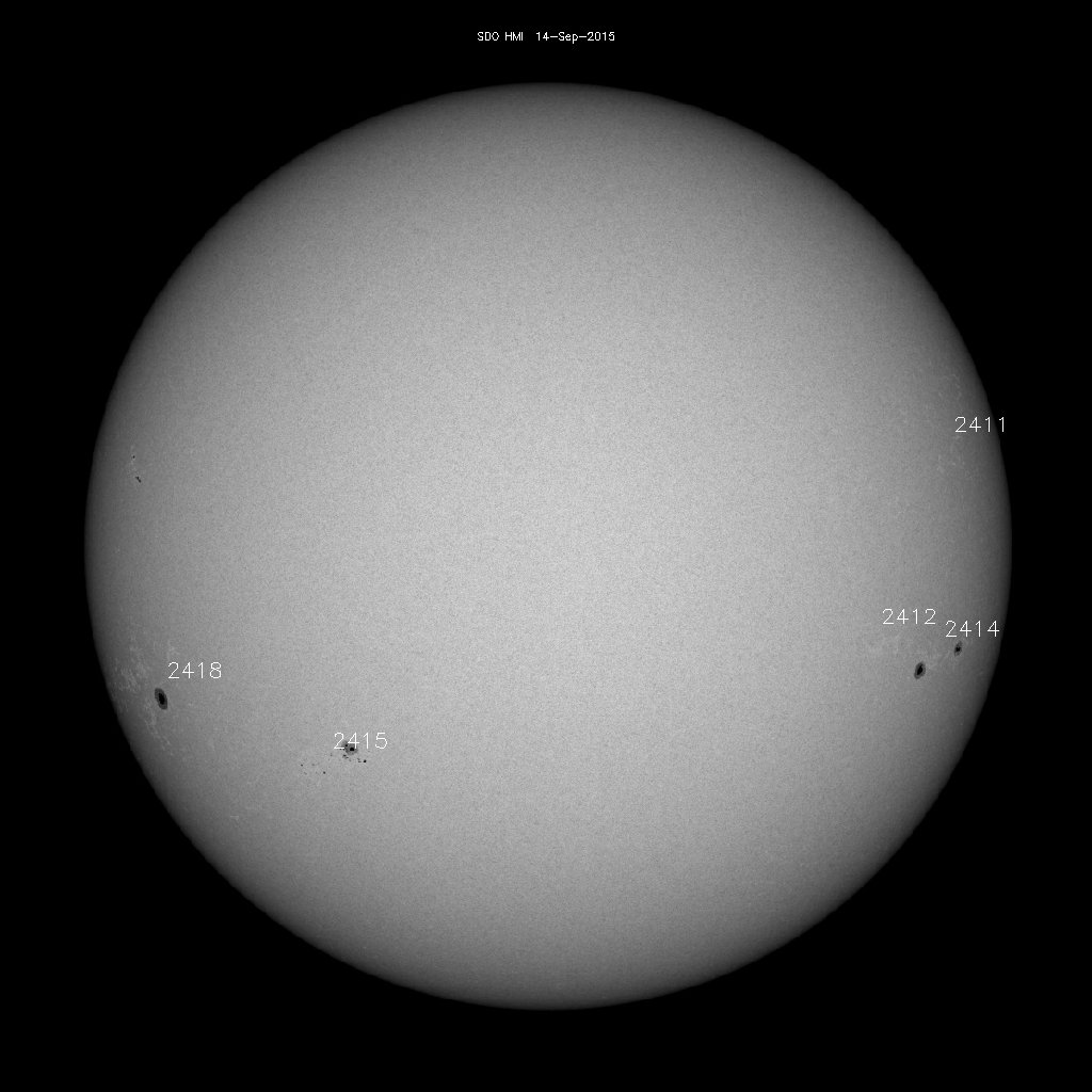 Sunspot regions