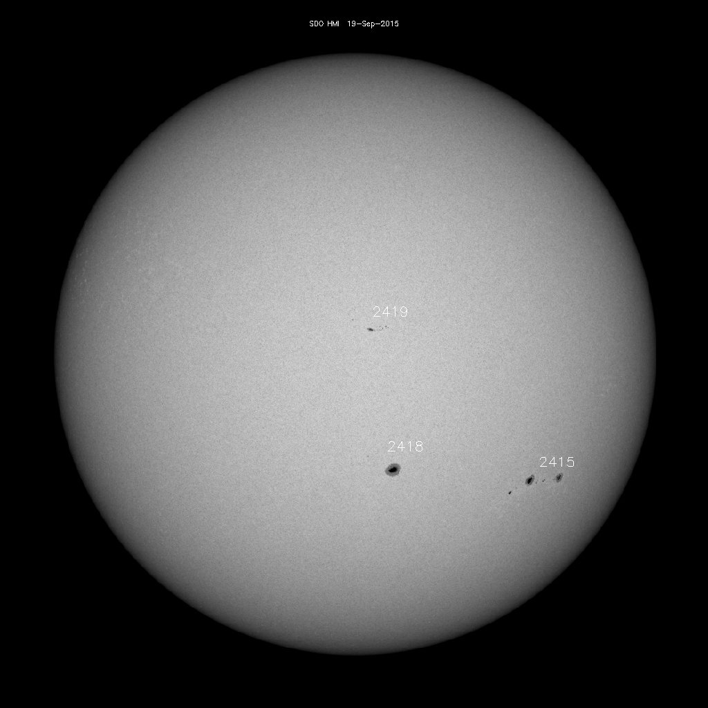 Sunspot regions