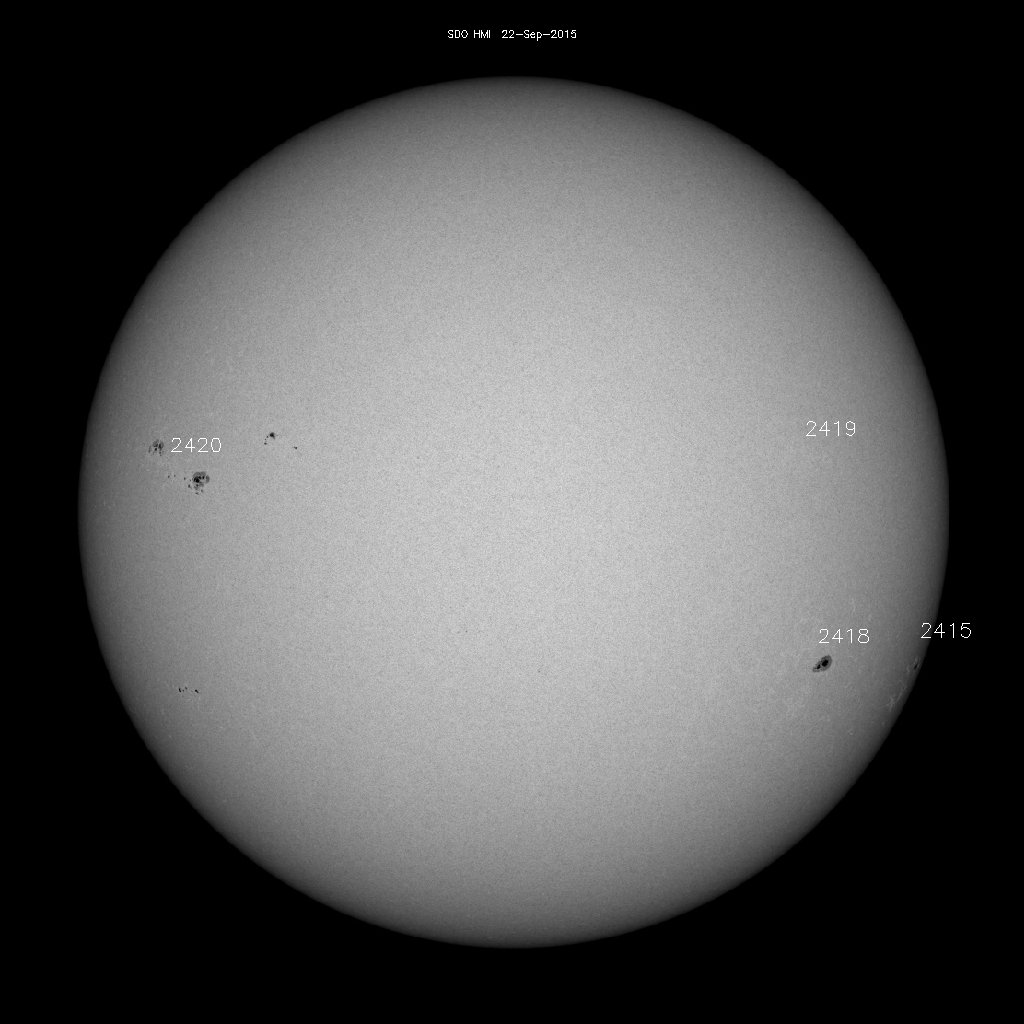 Sunspot regions