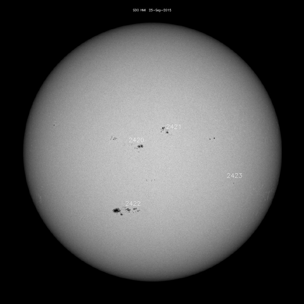 Sunspot regions