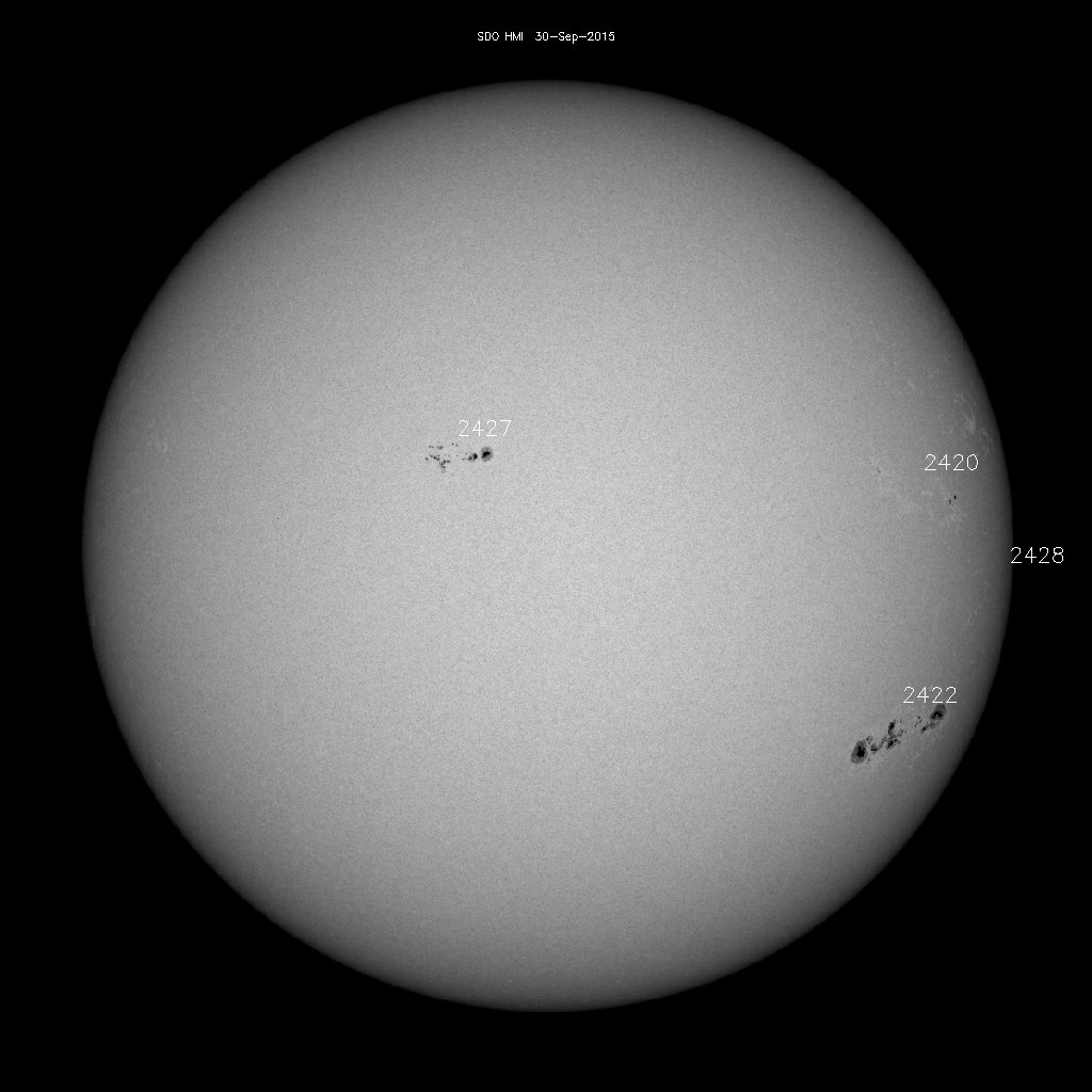 Sunspot regions