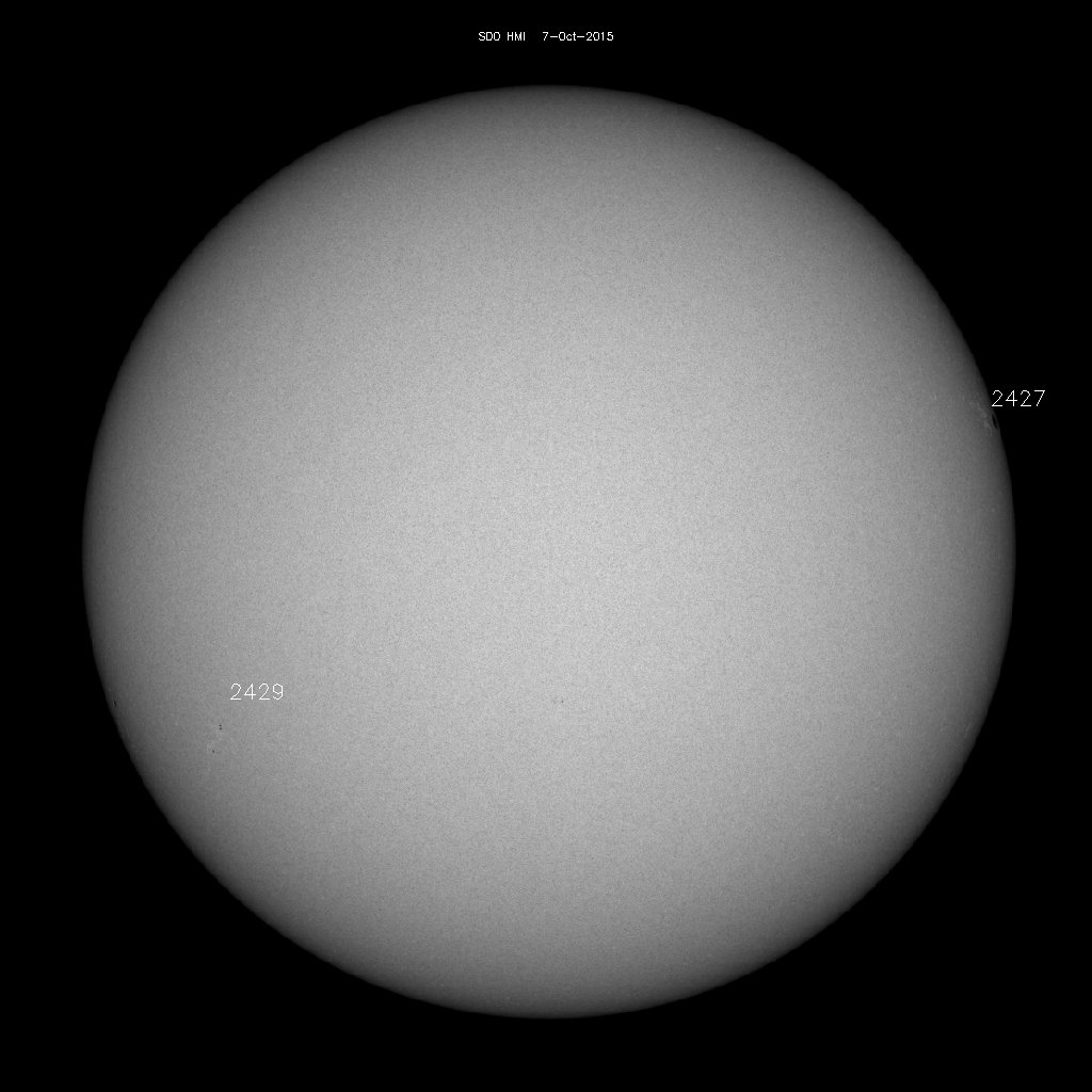 Sunspot regions