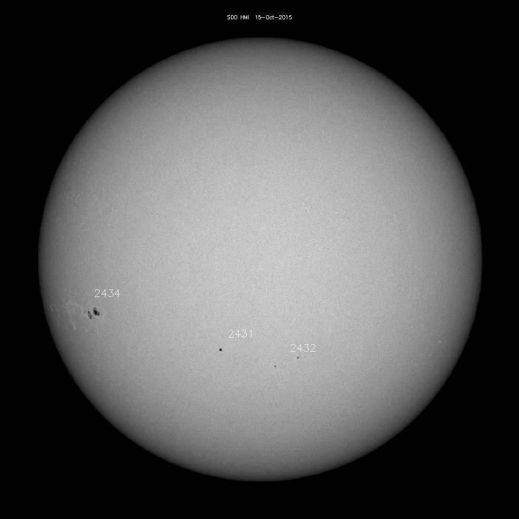 Sunspot regions