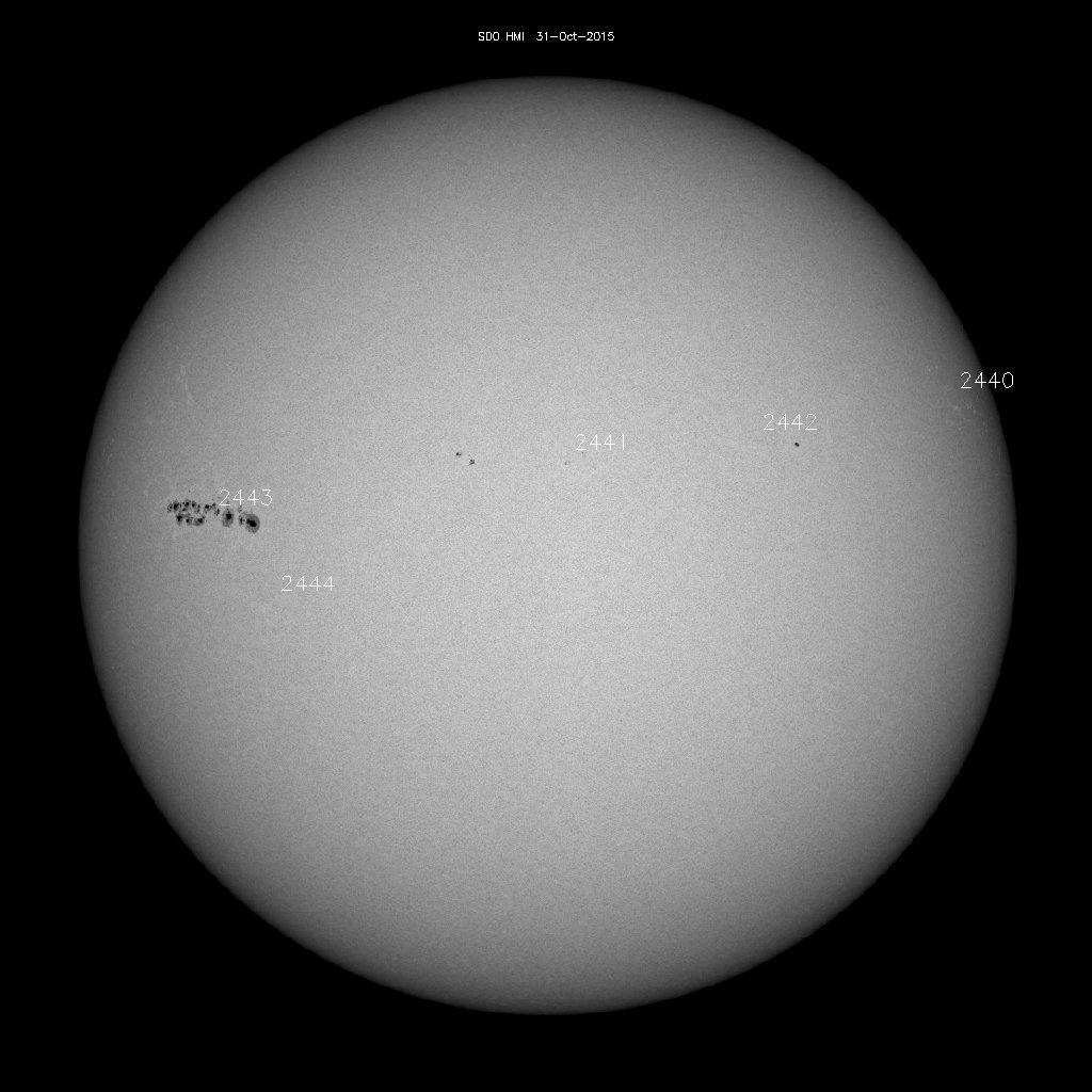 Sunspot regions