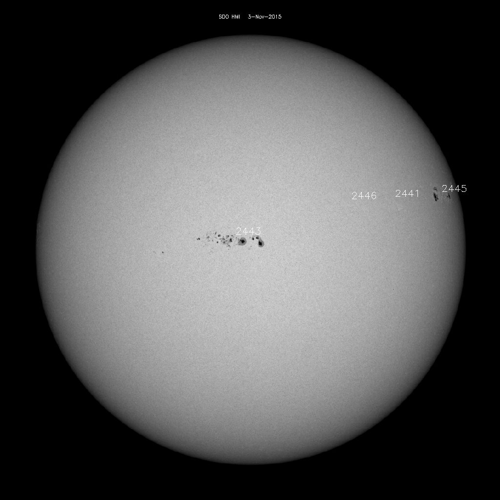 Sunspot regions