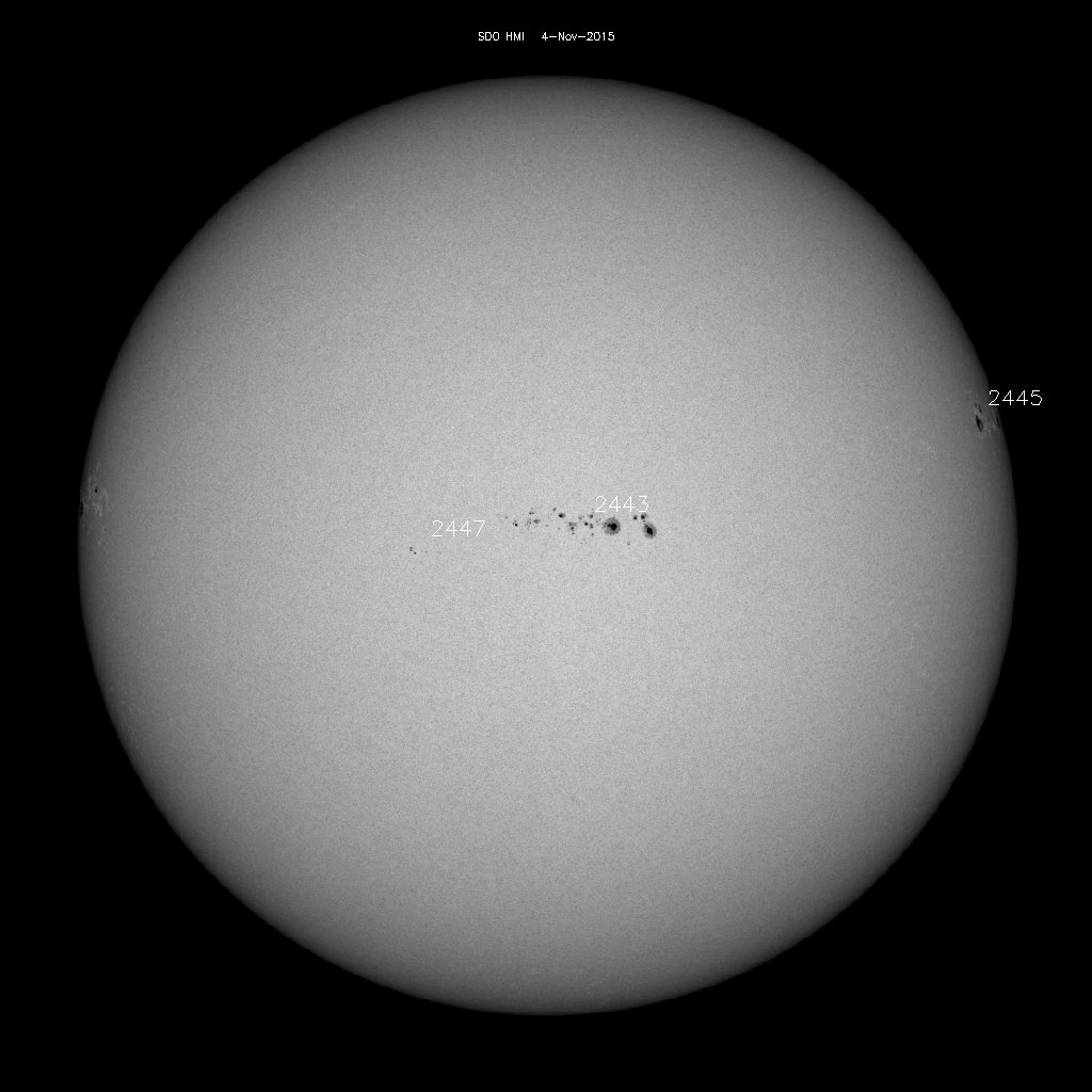 Sunspot regions