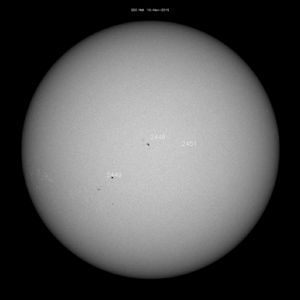 Sunspot regions