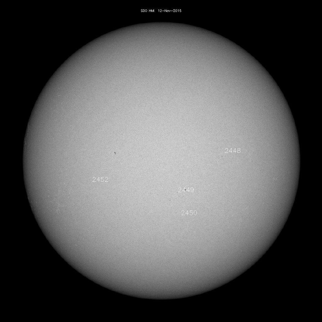 Sunspot regions