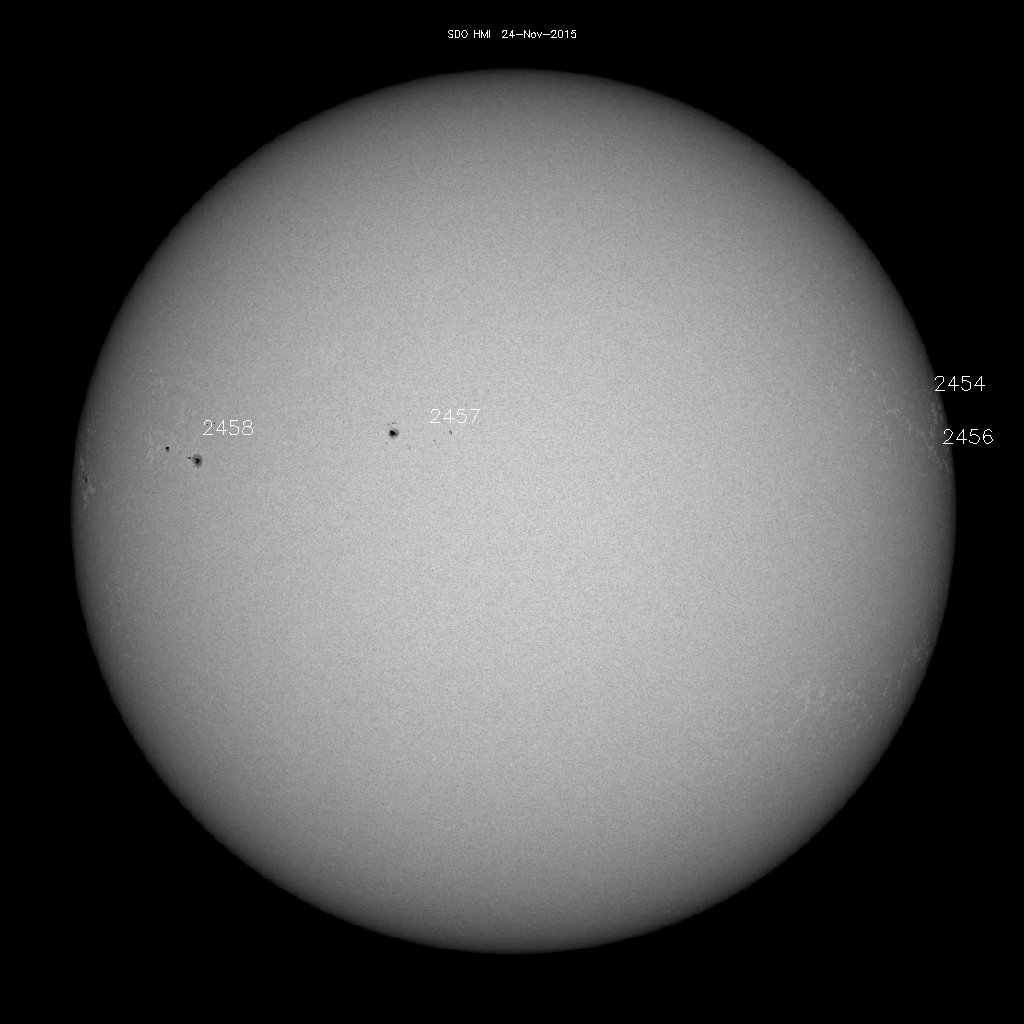 Sunspot regions