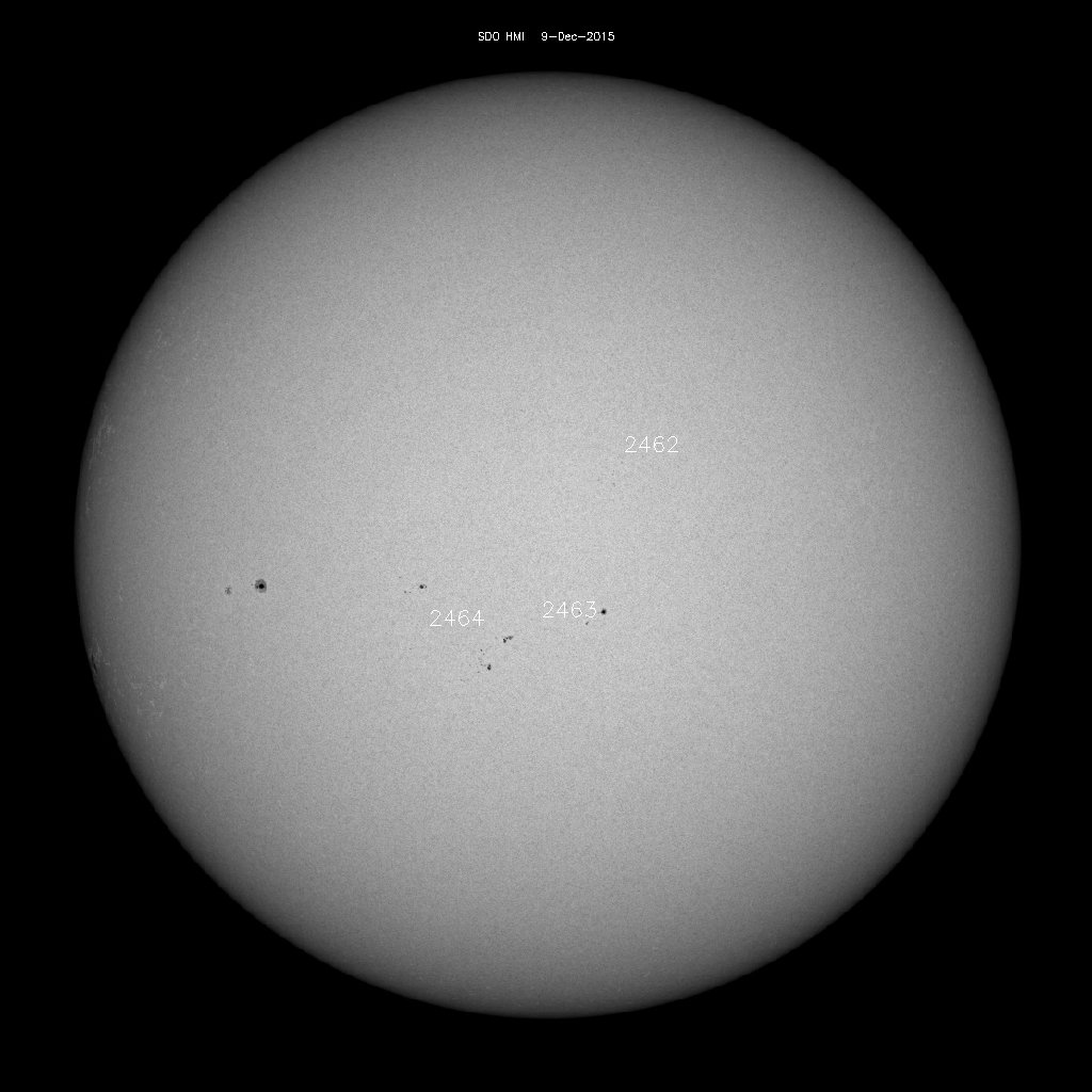 Sunspot regions