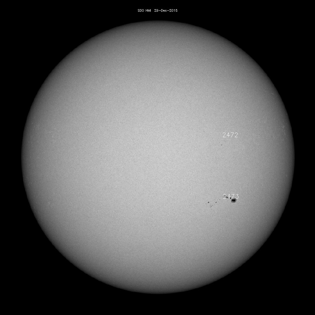 Sunspot regions