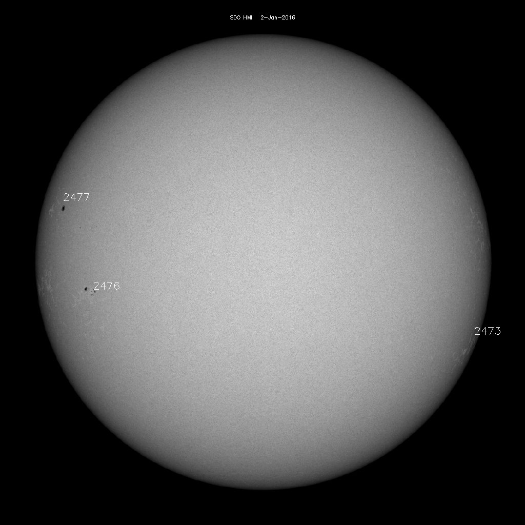 Sunspot regions