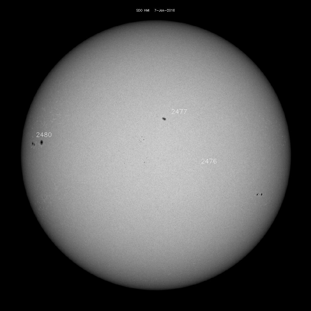 Sunspot regions