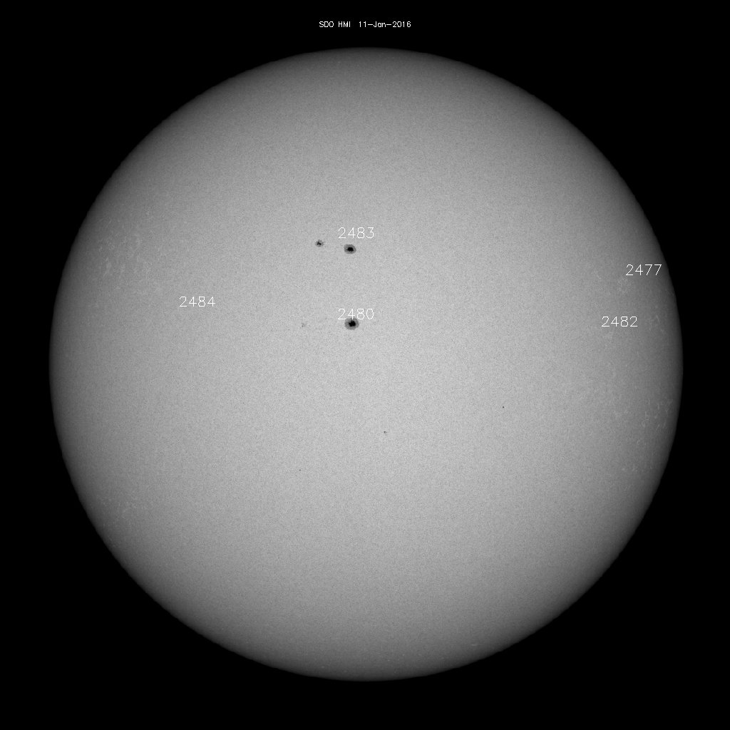 Sunspot regions